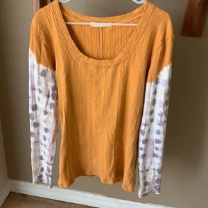 We The Free Mustard Yellow long sleeve sweater